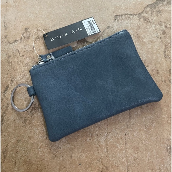 Coinbag Keyring Denim Blue Color New - Picture 2 of 3